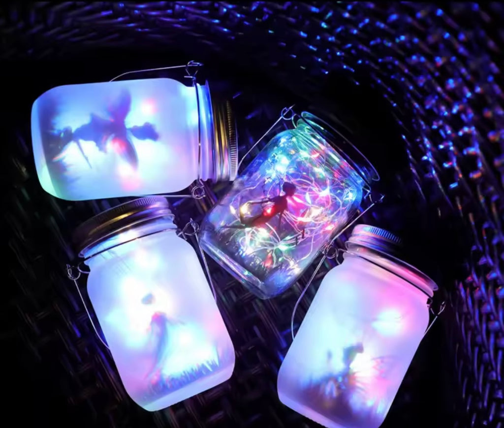 Solar Mason Jar Light Solar Lantern Fairy Lights Waterproof IP65 Hanging Standing Solar Lamp Garden Ornament for Patio Lawn