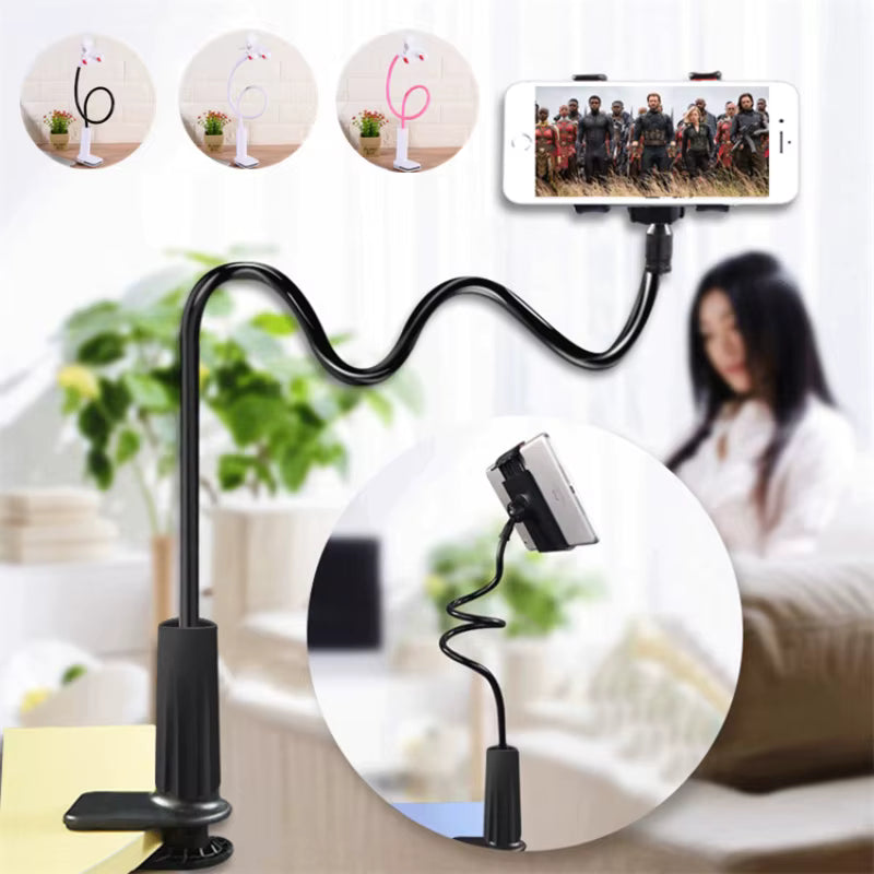 360 Clip Mobile Phone Holder Stand Portable Flexible Lazy Bed Desktop Bracket Desk Mount Stand Base For iPhone Samsung Xiaomi