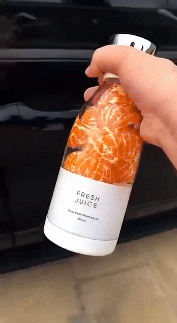 1pc USB rechargeable juicer-automatic stirring mixer, used for milkshake and fresh juice, portable electric juice mixer