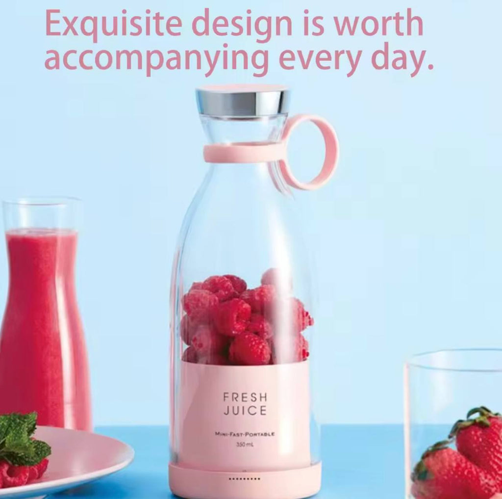 1pc USB rechargeable juicer-automatic stirring mixer, used for milkshake and fresh juice, portable electric juice mixer